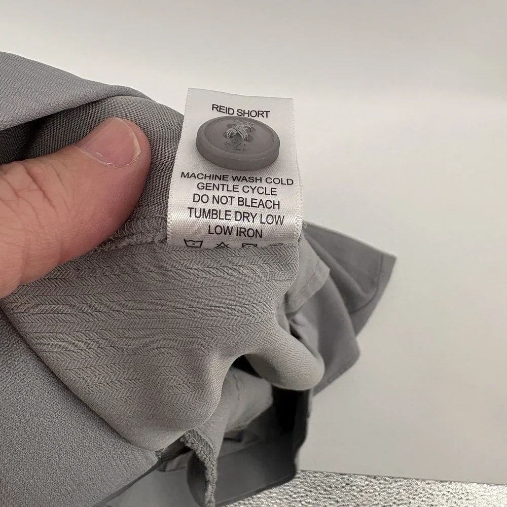 1764 Signature Reid Short Men's Size‎ 44 Grey Flat Front Chino Shorts